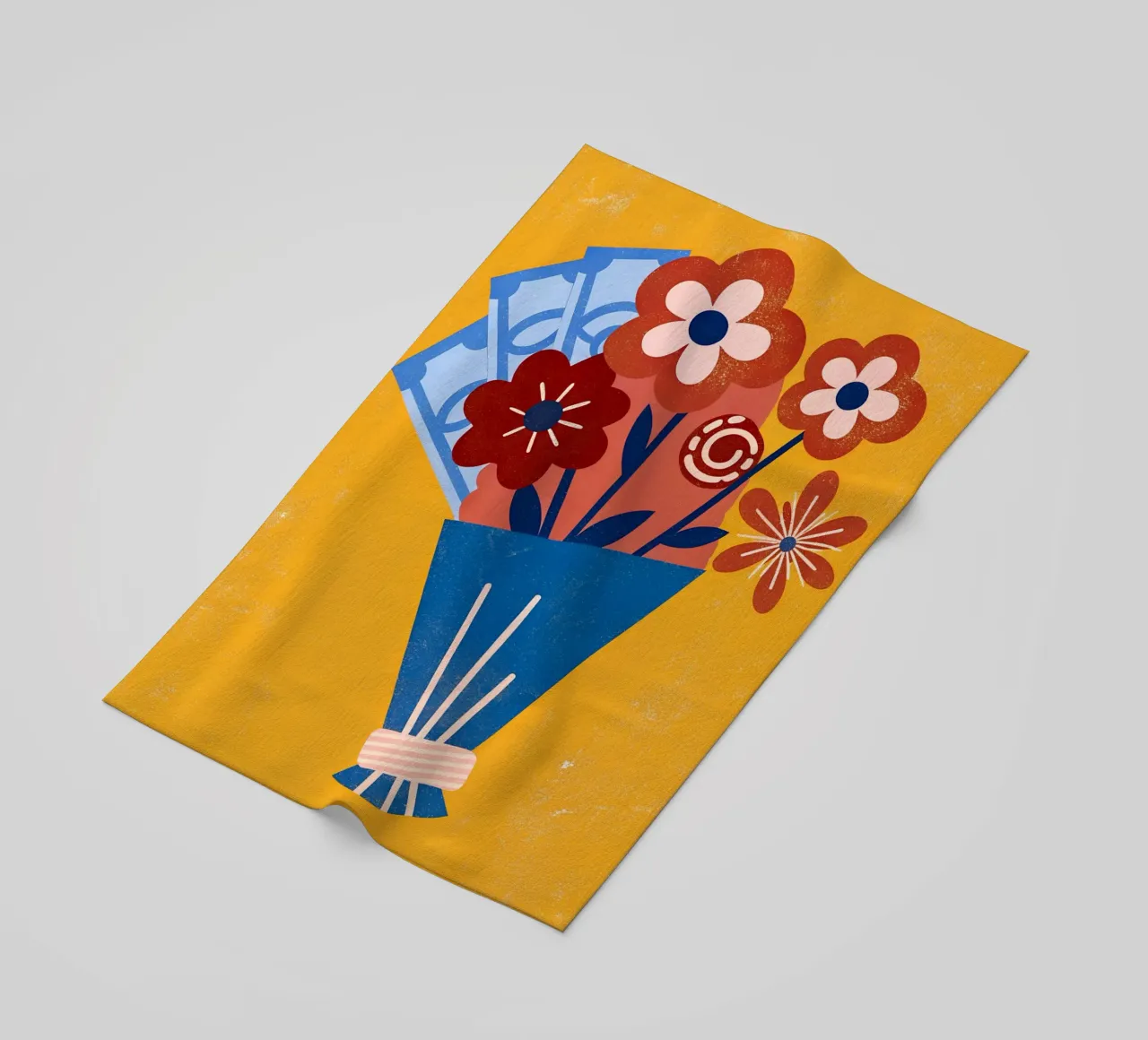 Bouquet di fiori e denaro telo mare da THE LATEST SHOP