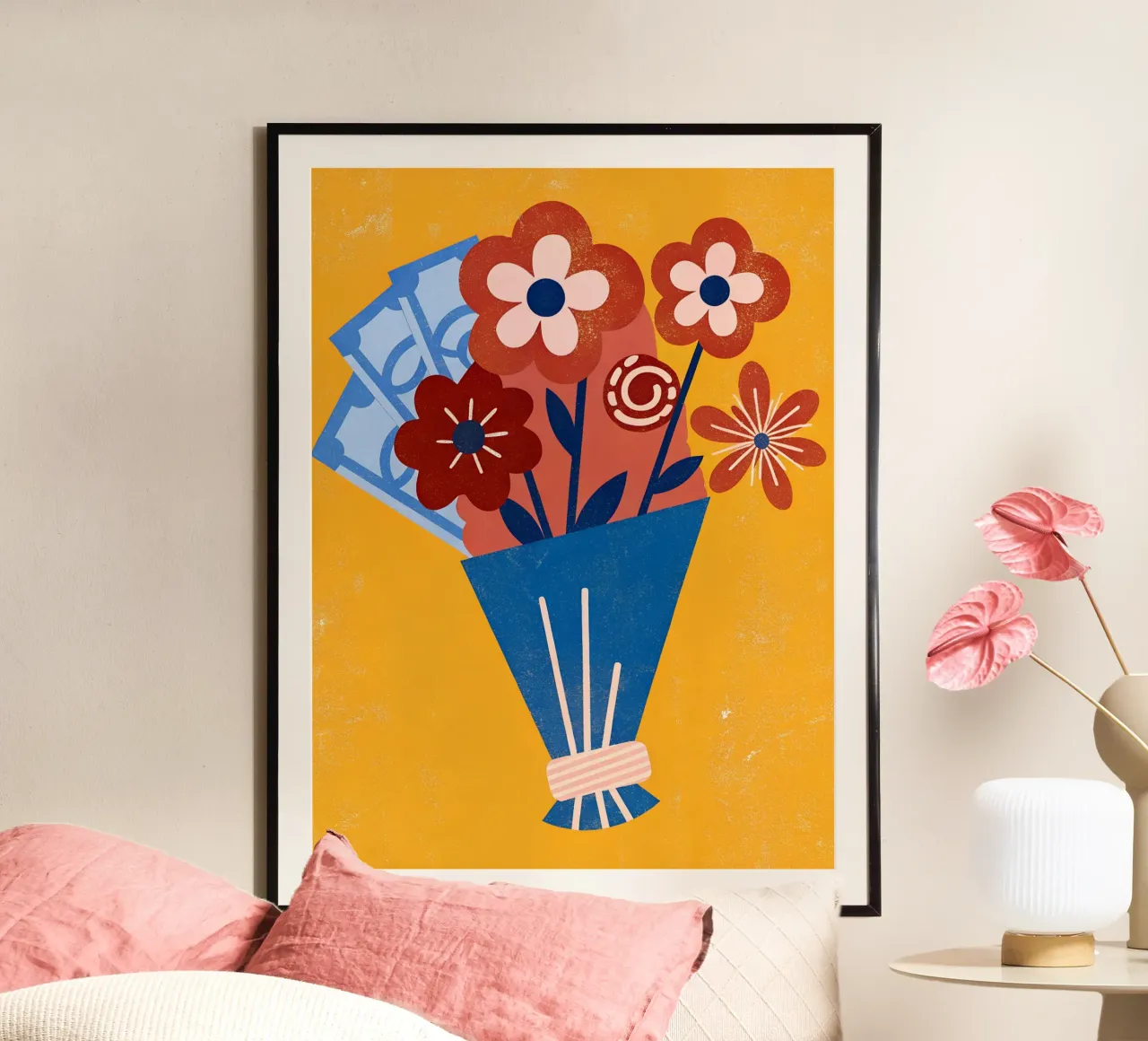Bouquet di fiori e denaro carta hahnemühle da THE LATEST SHOP