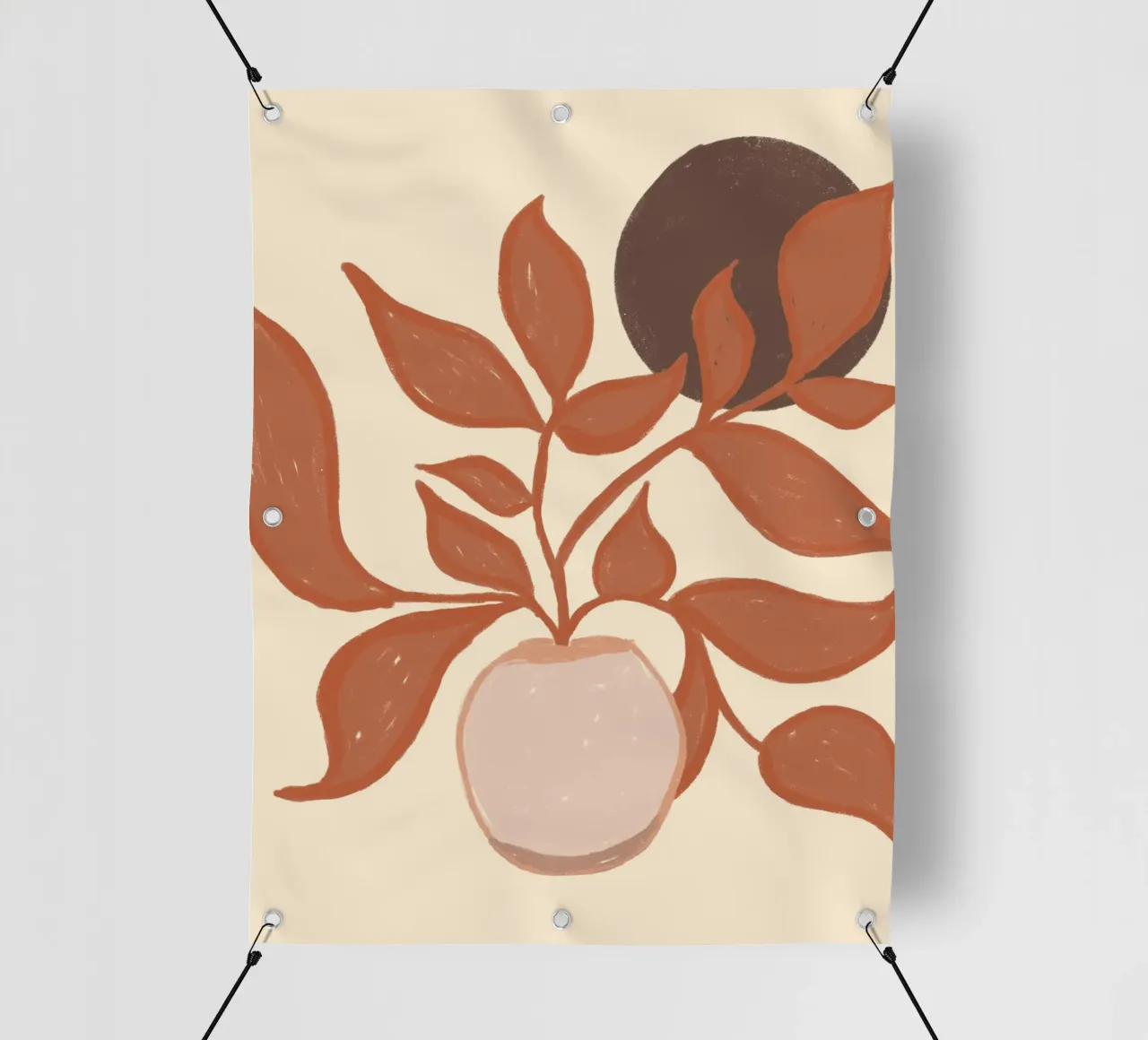 Terracotta Calm Zen telo in pvc da EDMPROJECT