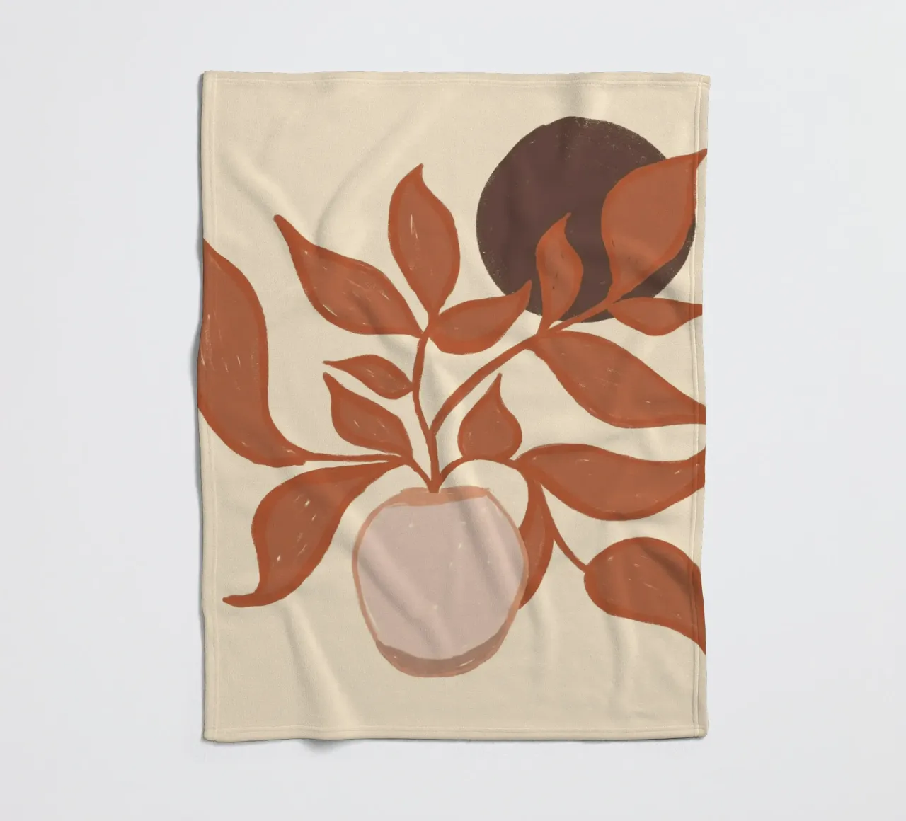 Terracotta Calm Zen coperta in pile da EDMPROJECT