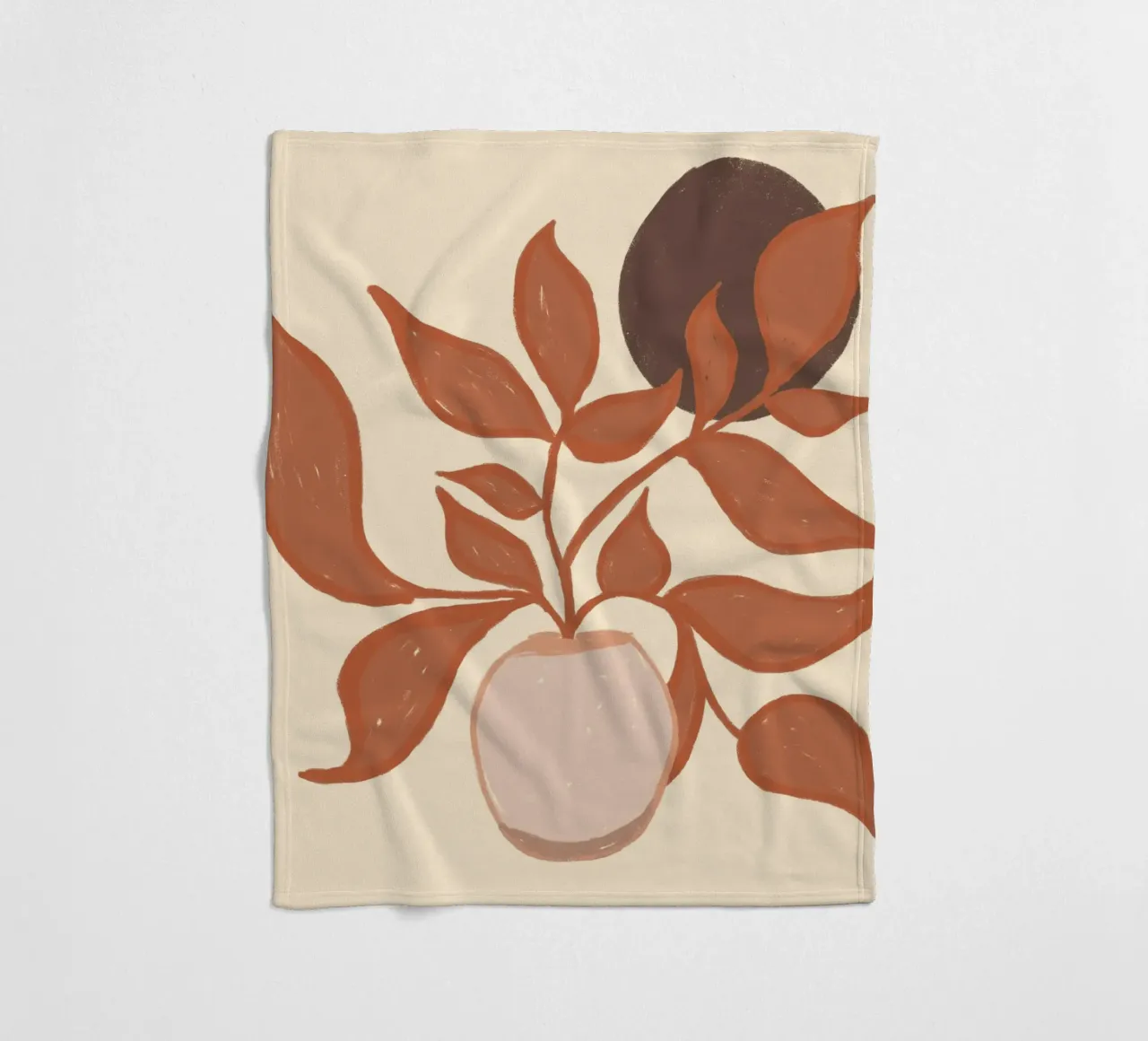 Terracotta Calm Zen coperta in pile da EDMPROJECT