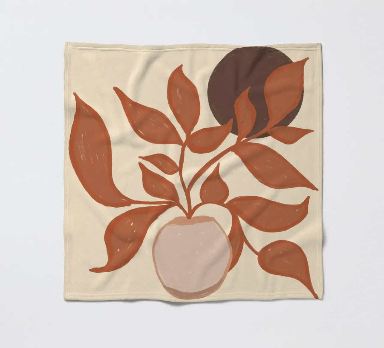Terracotta Calm Zen coperta in pile da EDMPROJECT