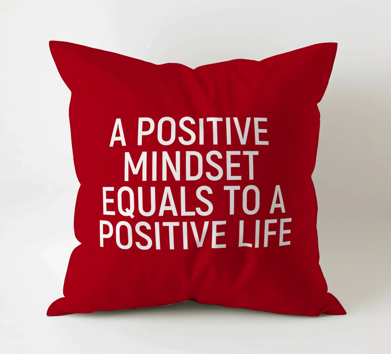 A positive mindset equals a positive life cuscino da positivepipo
