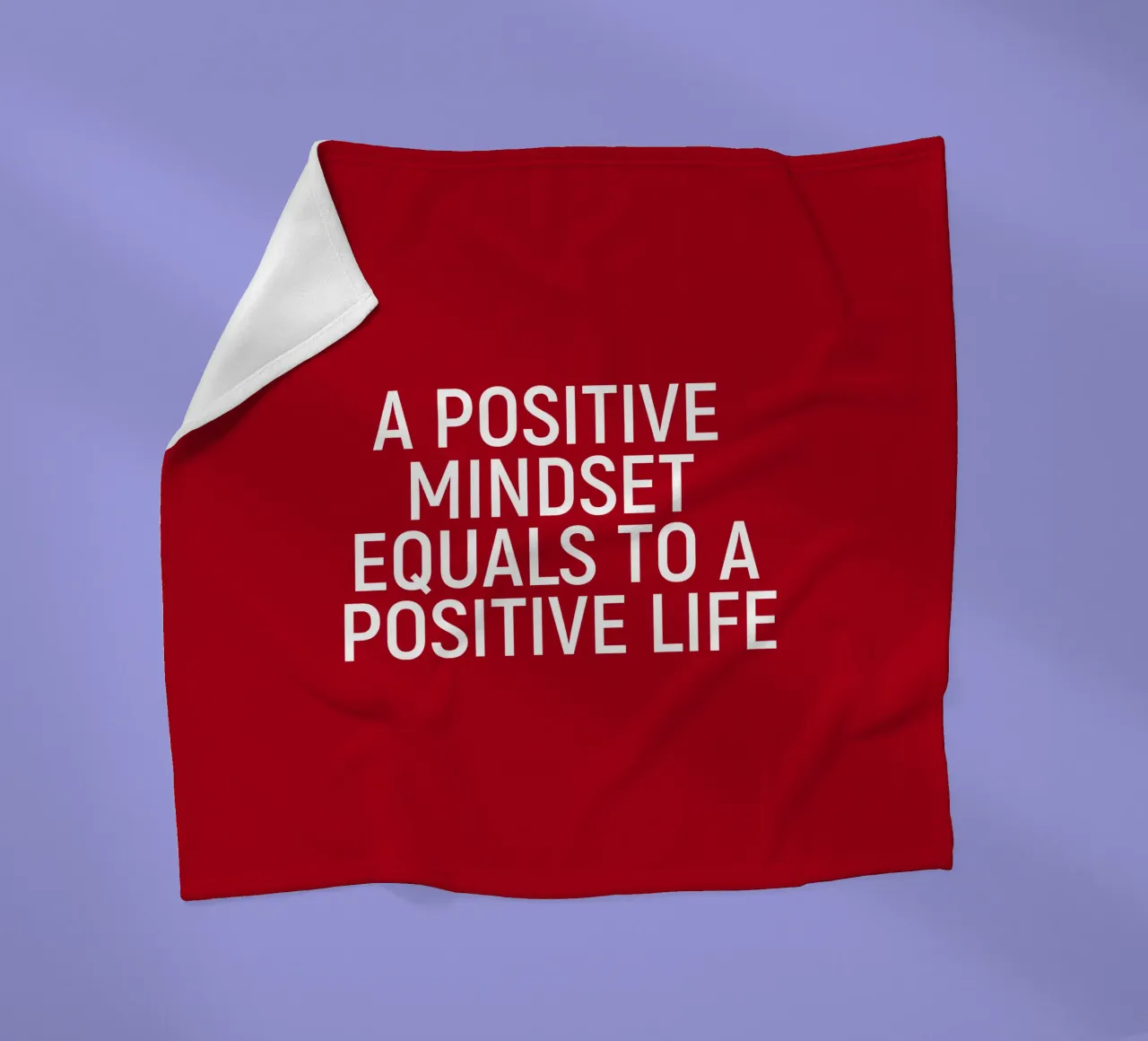 A positive mindset equals a positive life coperta in pile da positivepipo