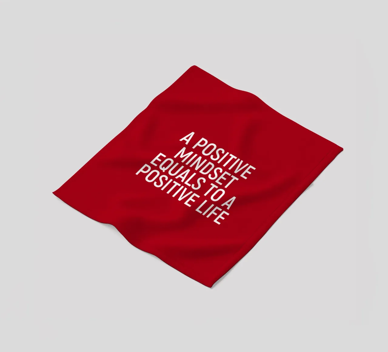A positive mindset equals a positive life coperta in pile da positivepipo