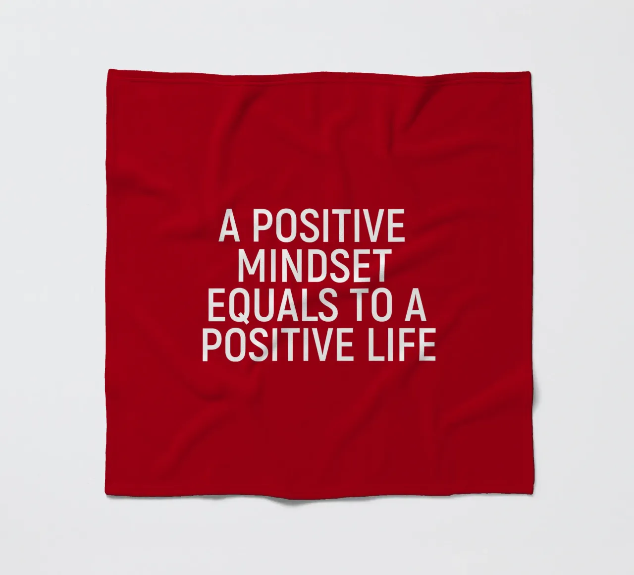 A positive mindset equals a positive life coperta in pile da positivepipo