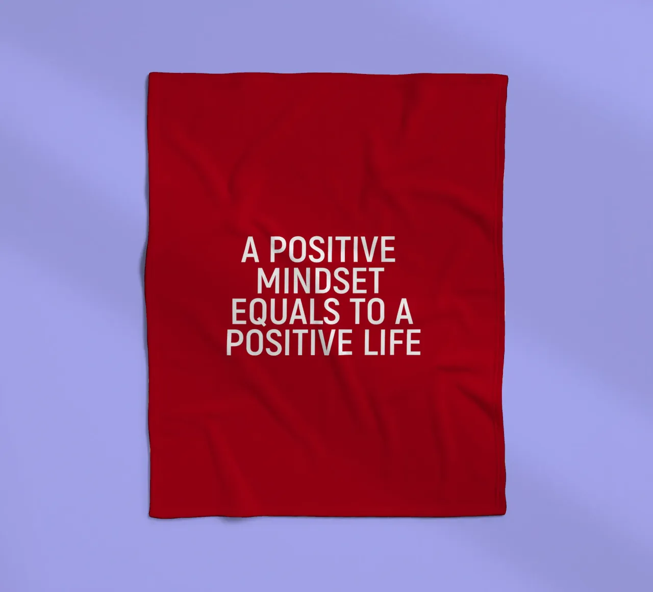 A positive mindset equals a positive life coperta in pile da positivepipo