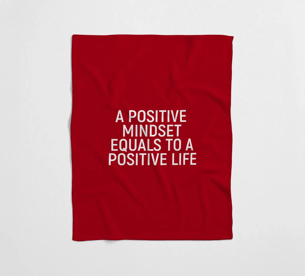 A positive mindset equals a positive life coperta in pile da positivepipo