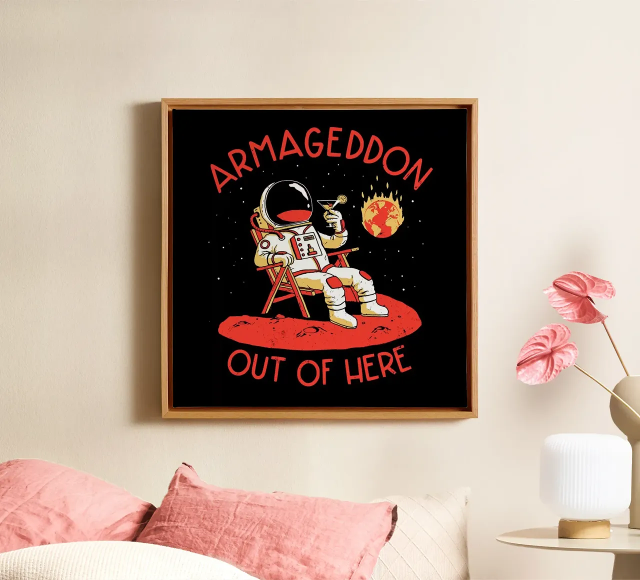 Armageddon Out Of Here tela con Cornice a cassetta da DinoMike