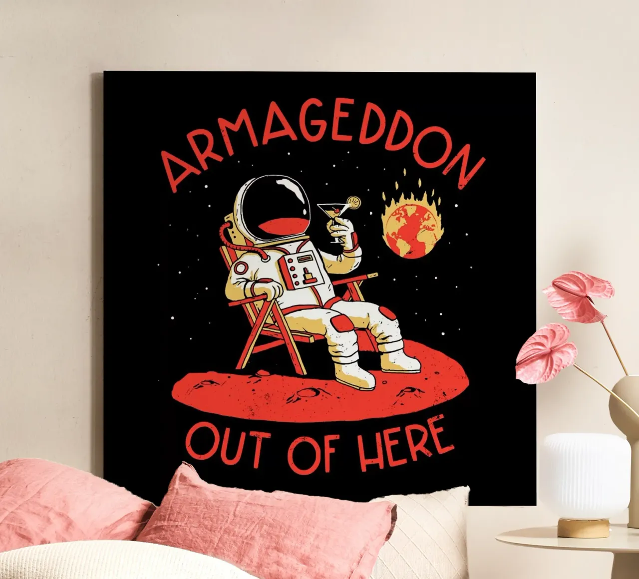 Armageddon Out Of Here tela con Cornice a cassetta da DinoMike
