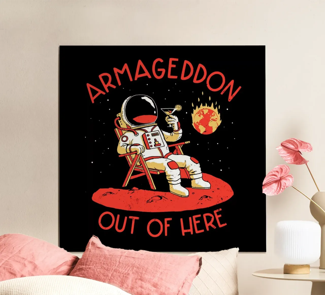 Armageddon Out Of Here poster con telaio in plastica da DinoMike