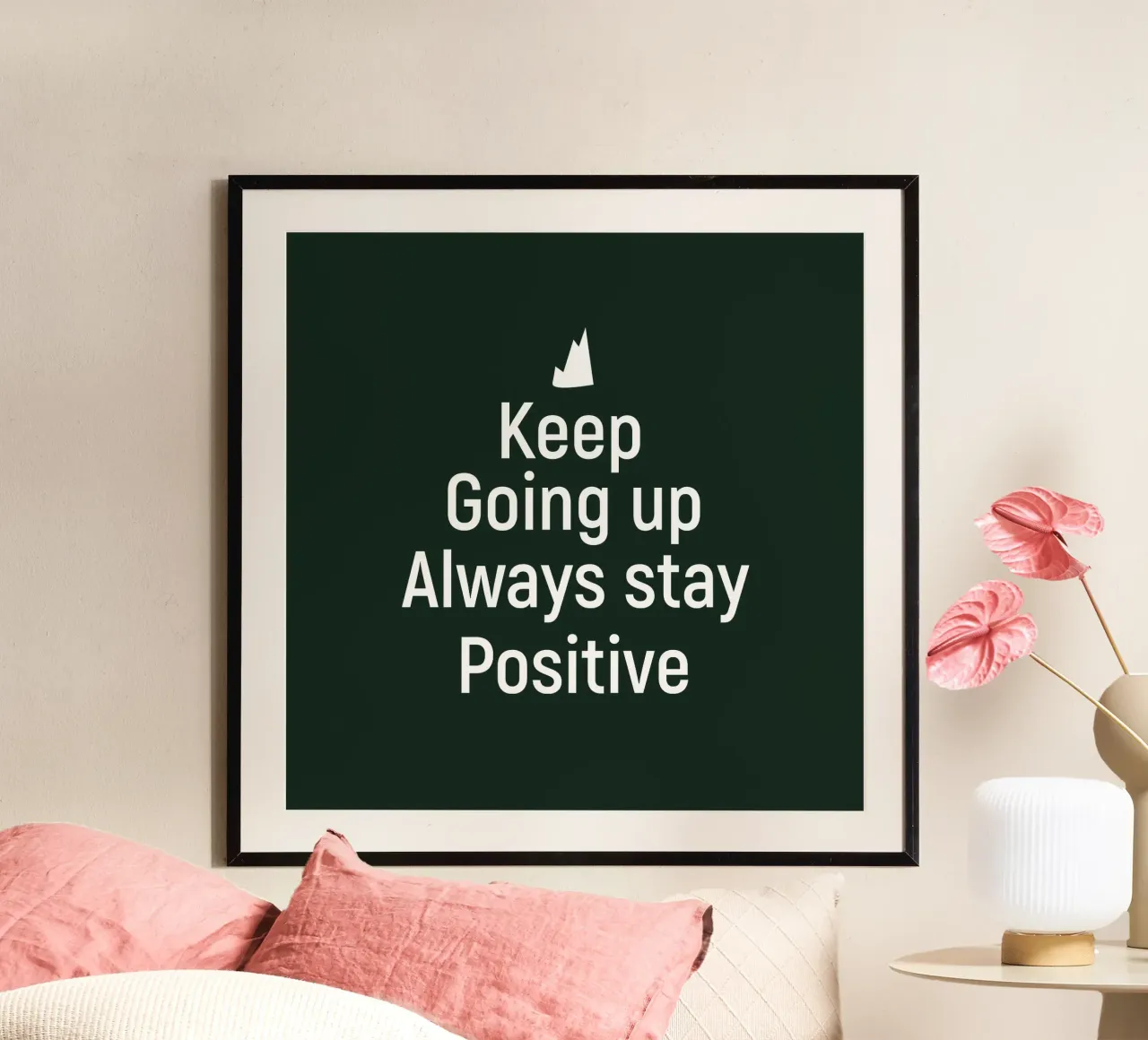 Keep going up. Always stay positive. hahnemühle by positivepipo