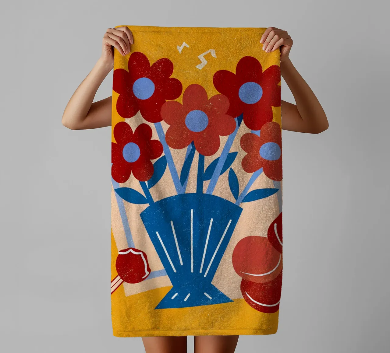 Bouquet di fiori asciugamano da bagno da THE LATEST SHOP