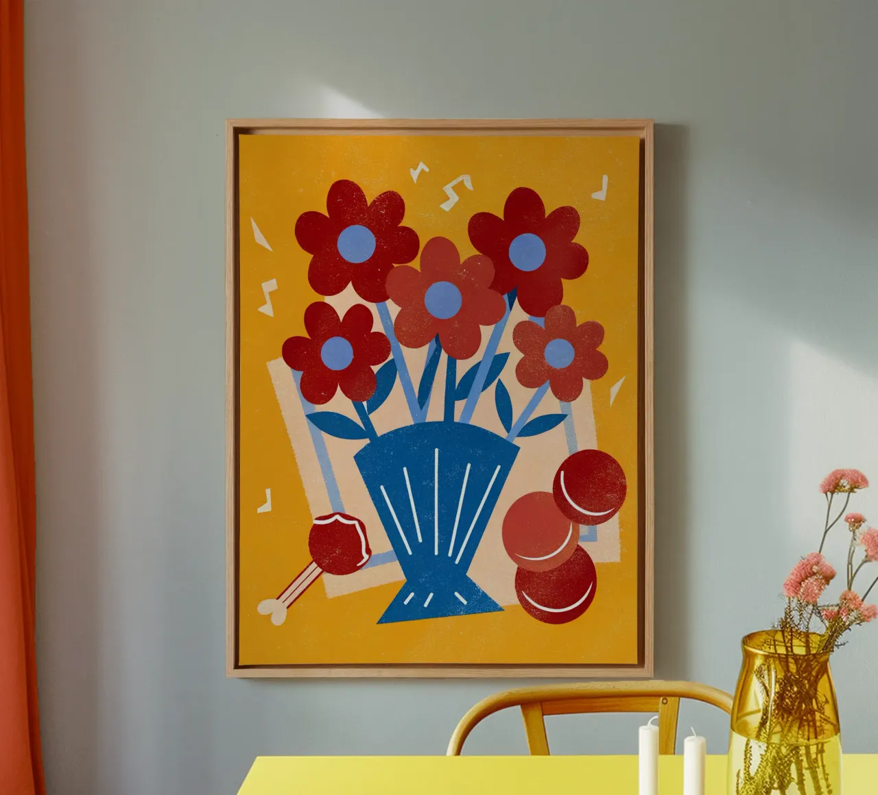 Bouquet di fiori tela con Cornice a cassetta da THE LATEST SHOP