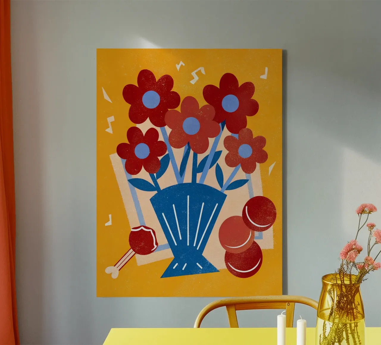 Bouquet di fiori tela con Cornice a cassetta da THE LATEST SHOP
