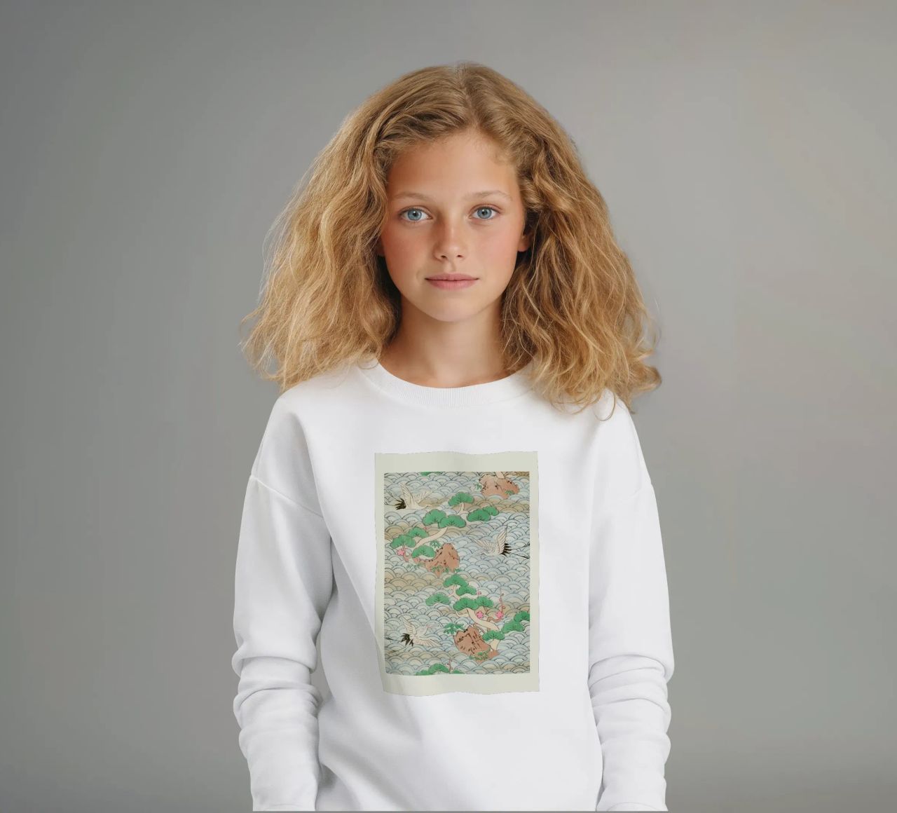 Shin-Bijutsukai - Flight Over Mountains sudadera para niño de Vintage by JUNIQE