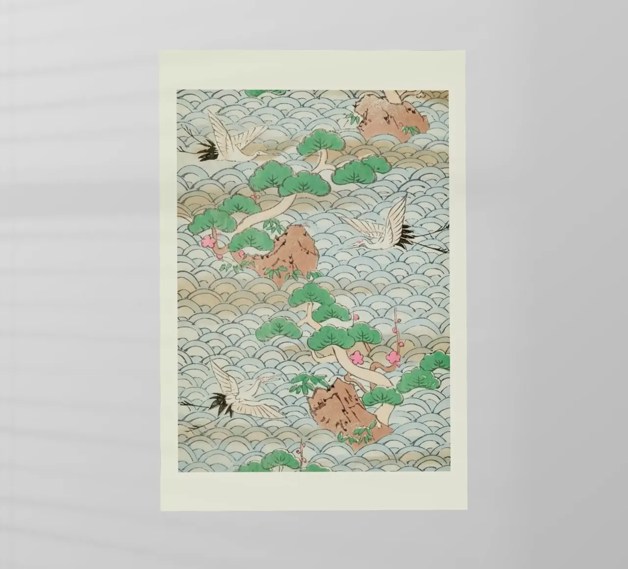 Shin-Bijutsukai - Flight Over Mountains pellicola backlit da Vintage by JUNIQE