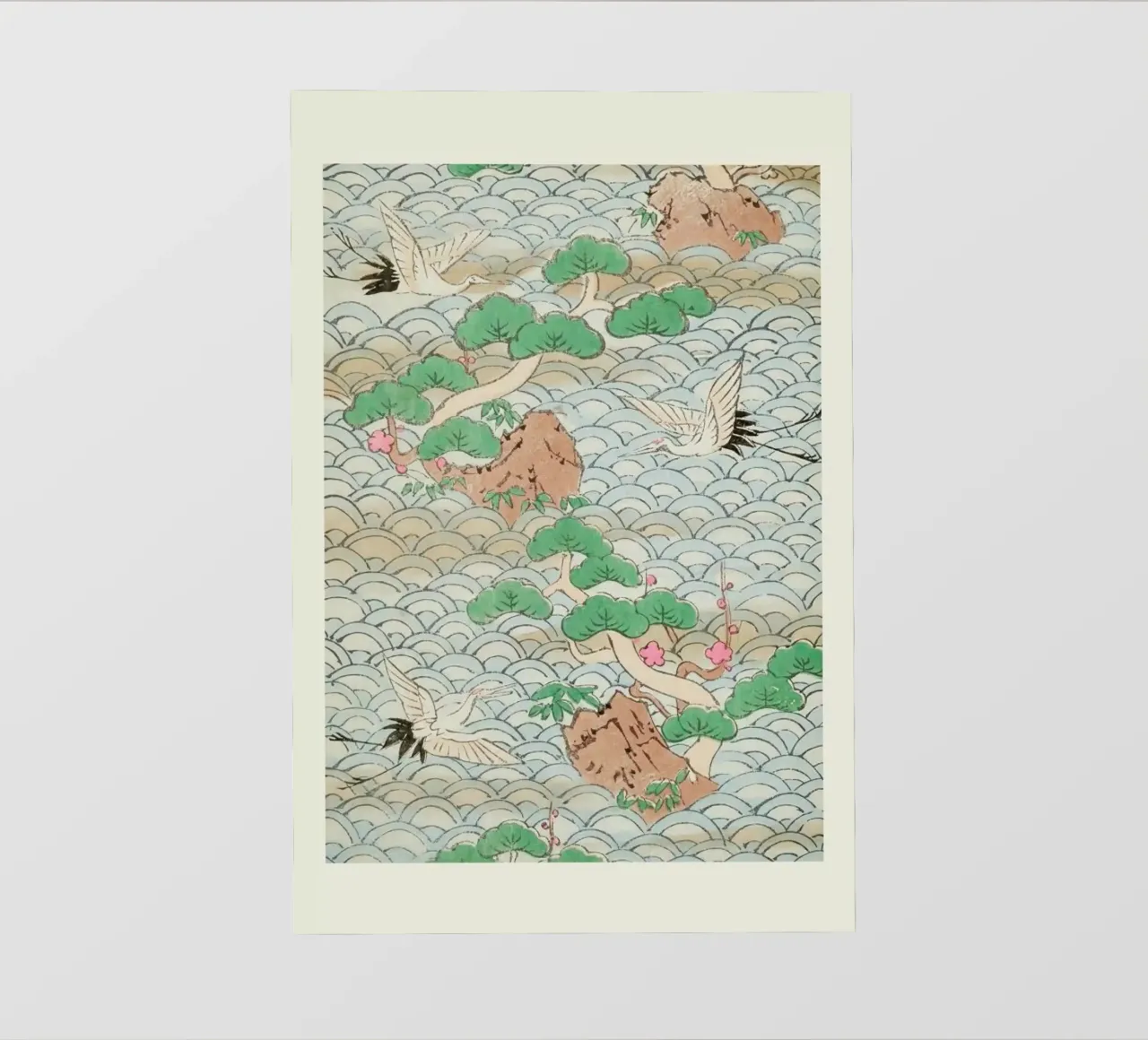 Shin-Bijutsukai - Flight Over Mountains pellicola backlit da Vintage by JUNIQE