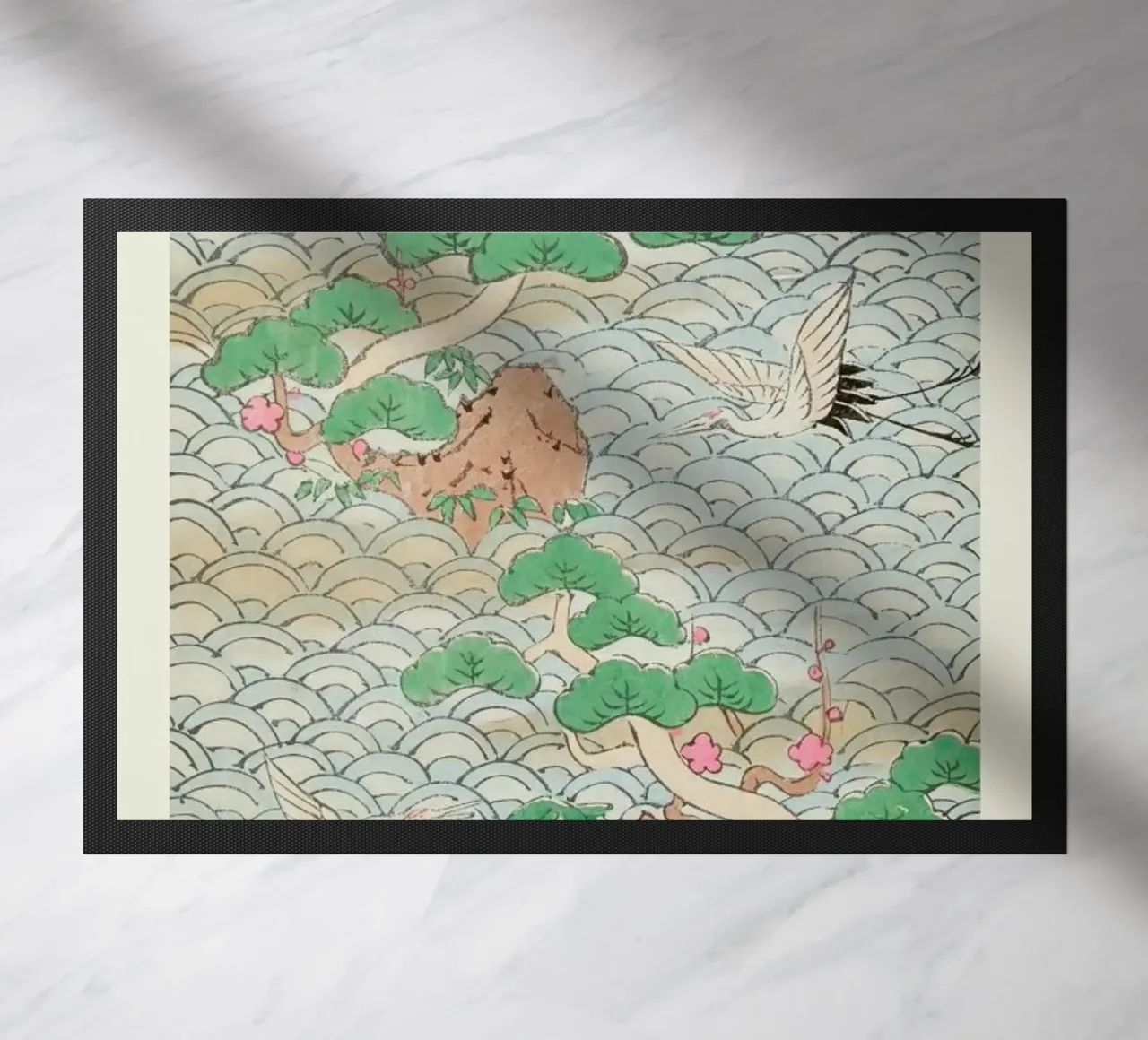 Shin-Bijutsukai - Flight Over Mountains zerbino da Vintage by JUNIQE