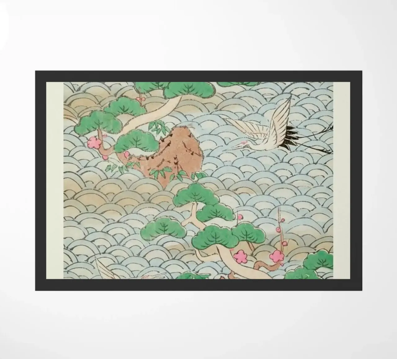 Shin-Bijutsukai - Flight Over Mountains zerbino da Vintage by JUNIQE