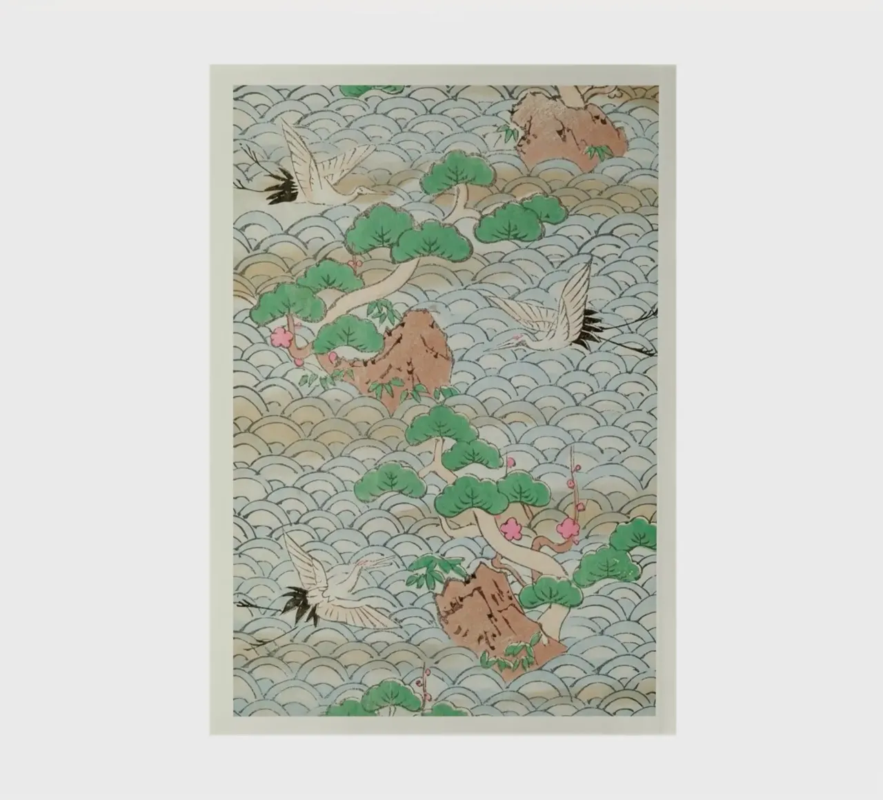 Shin-Bijutsukai - Flight Over Mountains notebook by Vintage by JUNIQE