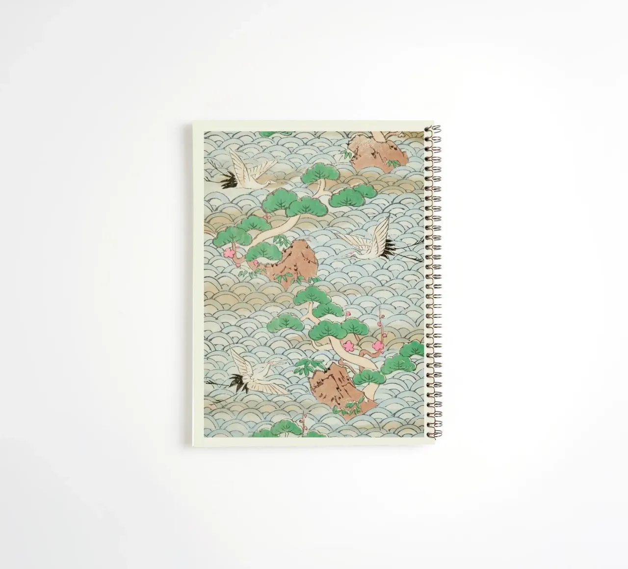 Shin-Bijutsukai - Flight Over Mountains spiral notebook by Vintage by JUNIQE