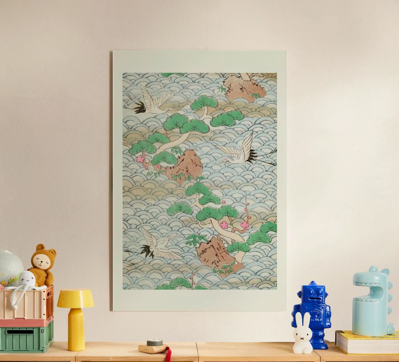 Shin-Bijutsukai - Flight Over Mountains metacrilato de Vintage by JUNIQE