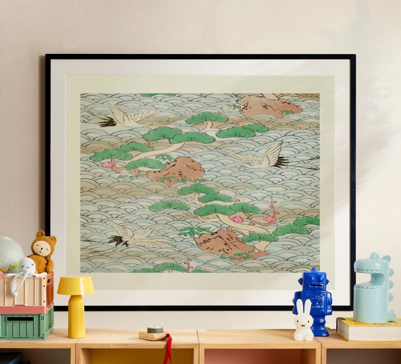 Shin-Bijutsukai - Flight Over Mountains poster de Vintage by JUNIQE
