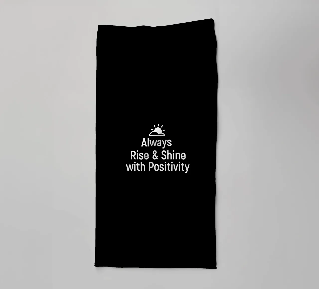 Always rise and shine with positivity asciugamano da bagno da positivepipo