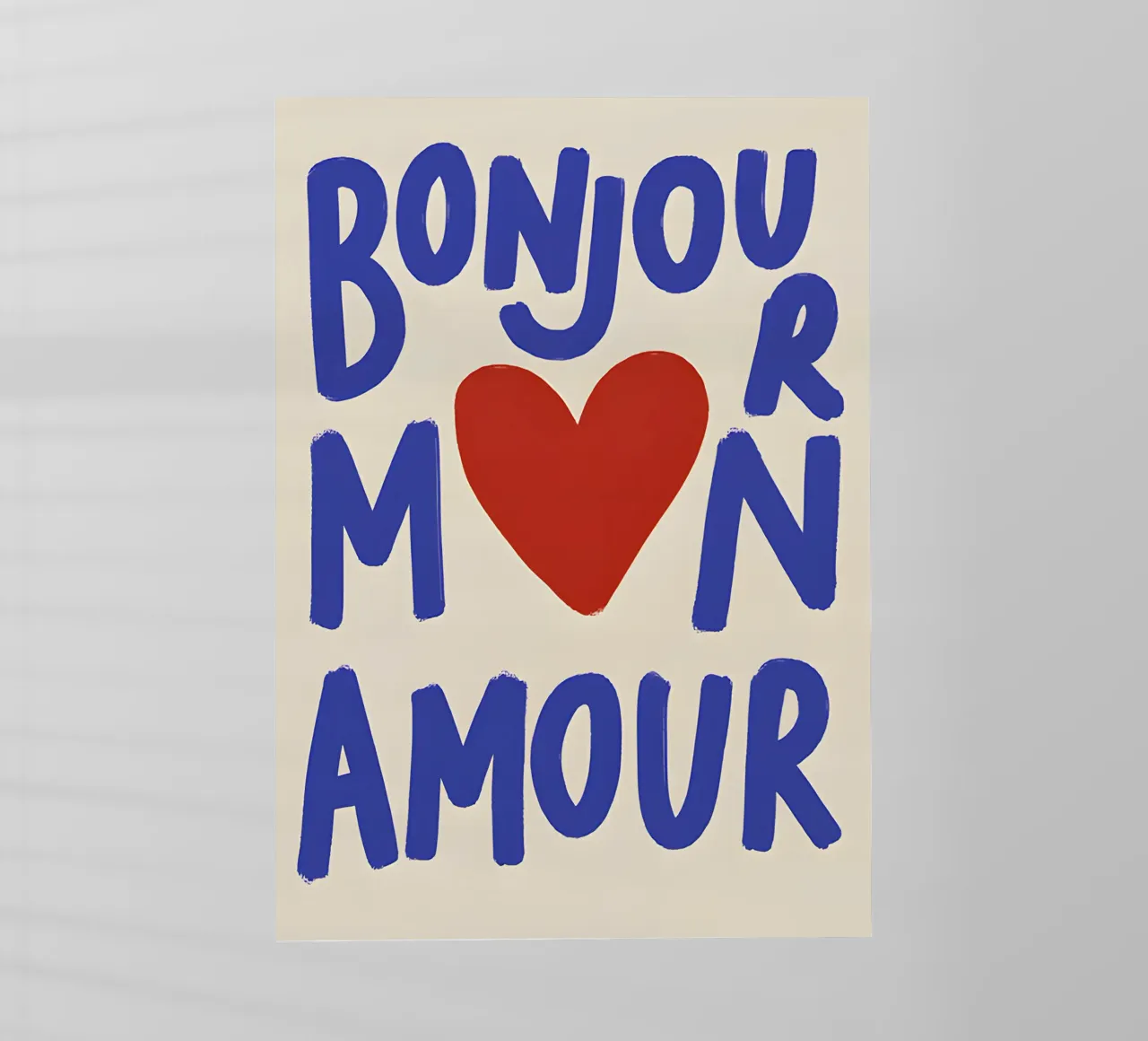 Bonjour Mon Amour pellicola backlit da Attaboy Dsgn