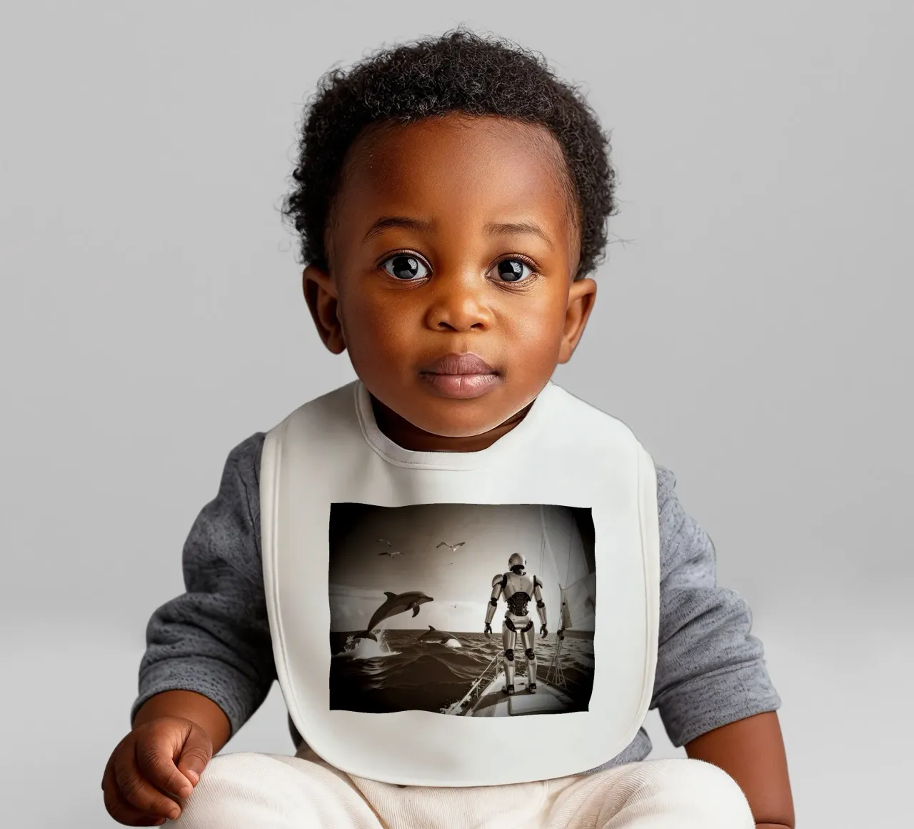 ROBOT SUR UN VOILIER. Vintage bavaglino da Thierry vobmann photography