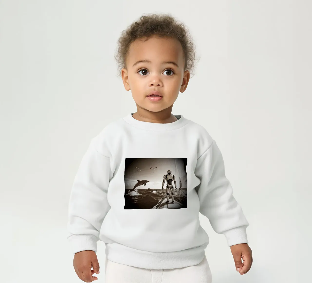 ROBOT SUR UN VOILIER. Vintage felpa neonato da Thierry vobmann photography