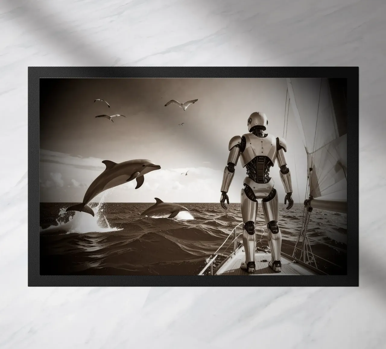 ROBOT SUR UN VOILIER. Vintage zerbino da Thierry vobmann photography