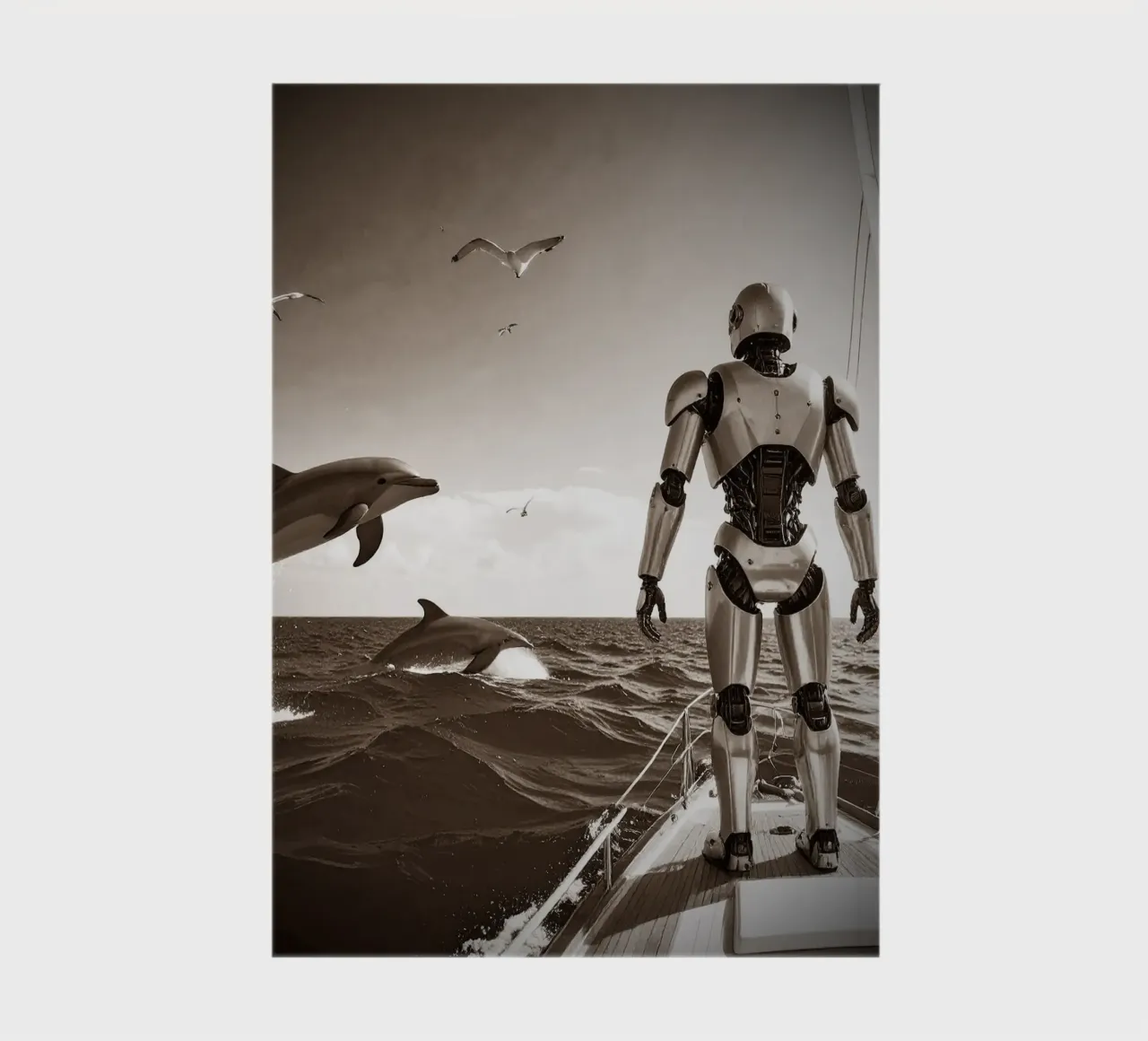 ROBOT SUR UN VOILIER. Vintage diario da Thierry vobmann photography