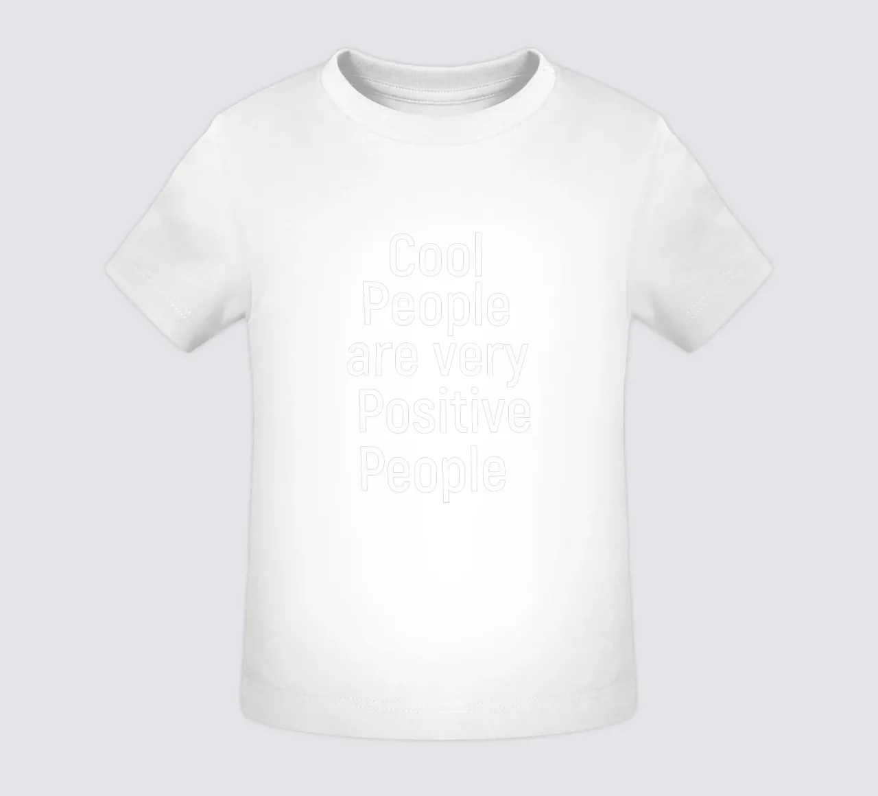 Cool people are very positive people baby t-shirt by positivepipo
