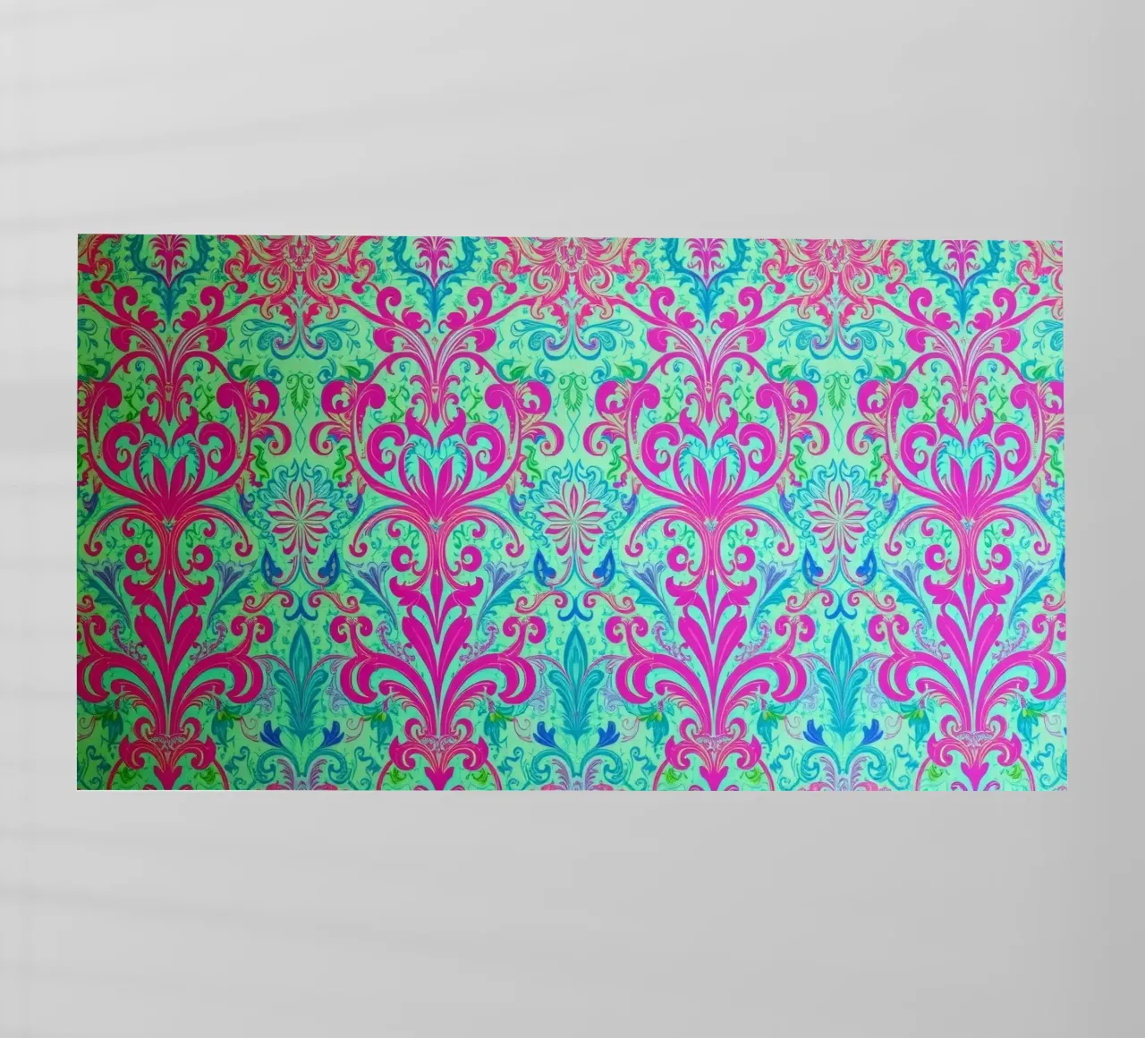 Motivo floreale colorato con disegni intricati pellicola backlit da DesignDoodle