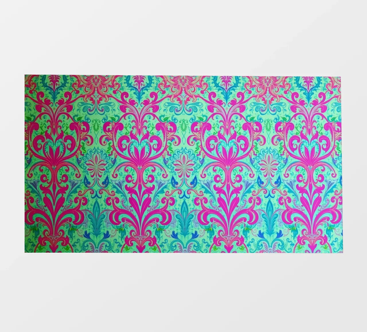 Motivo floreale colorato con disegni intricati pellicola backlit da DesignDoodle