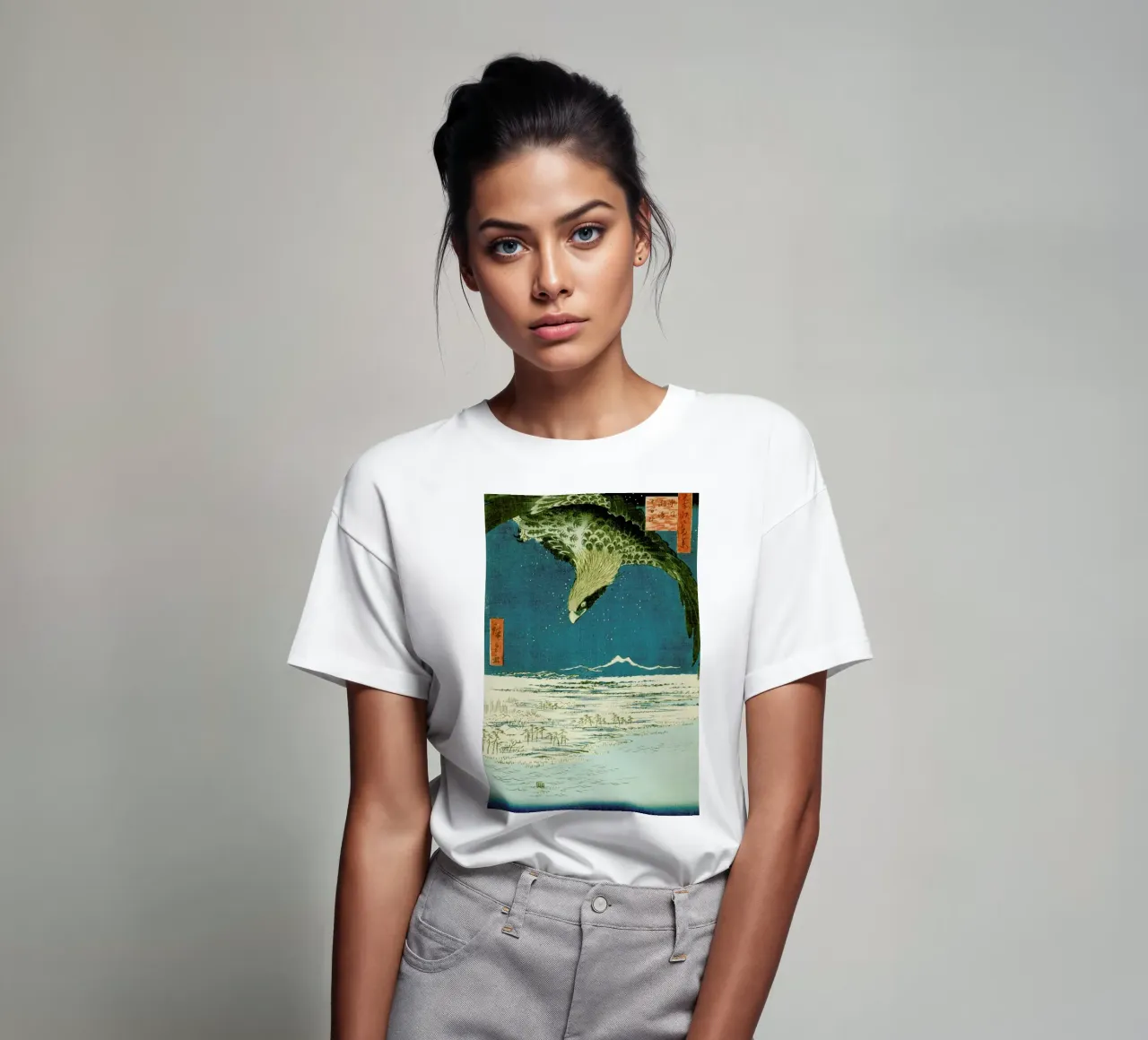 Hiroshige - One Hundred Thousand- Tsubo Plain at Susaki, Fukagawa t-shirt da ARTOTHEK