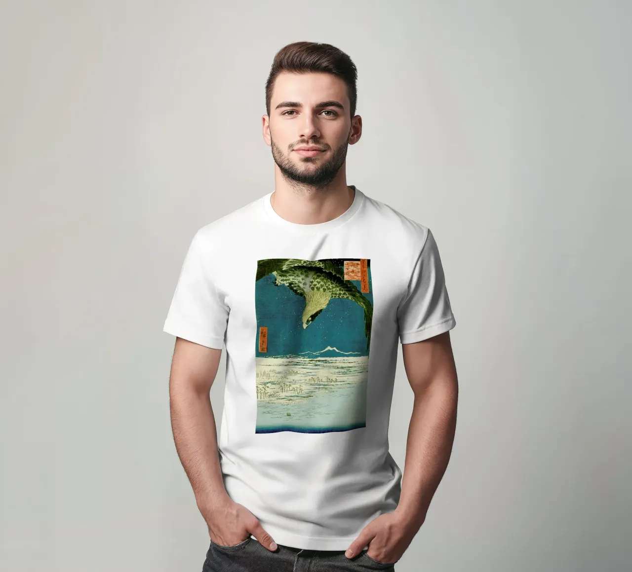Hiroshige - One Hundred Thousand- Tsubo Plain at Susaki, Fukagawa t-shirt da ARTOTHEK