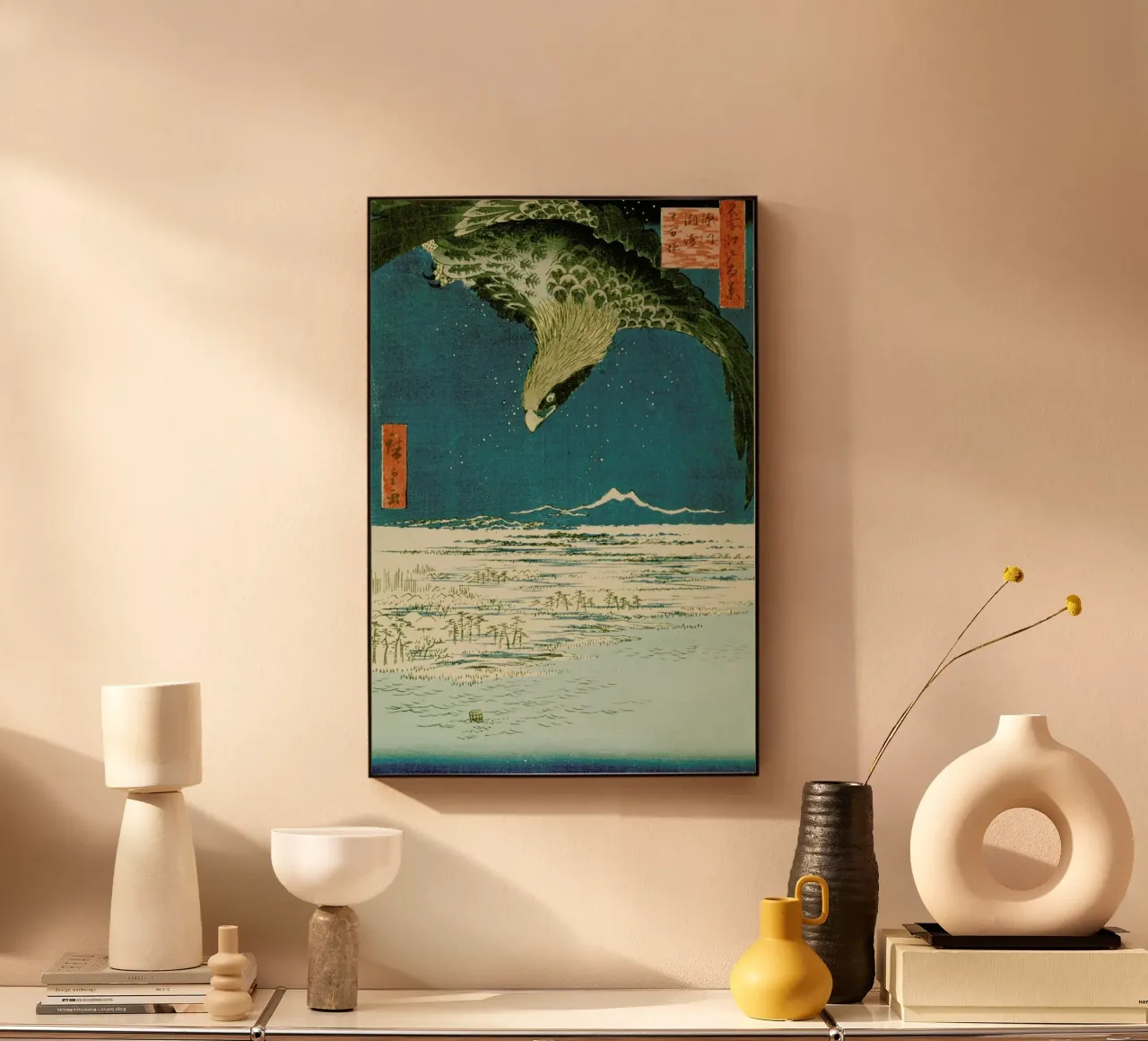 Hiroshige - One Hundred Thousand- Tsubo Plain at Susaki, Fukagawa alluminio dibond da ARTOTHEK