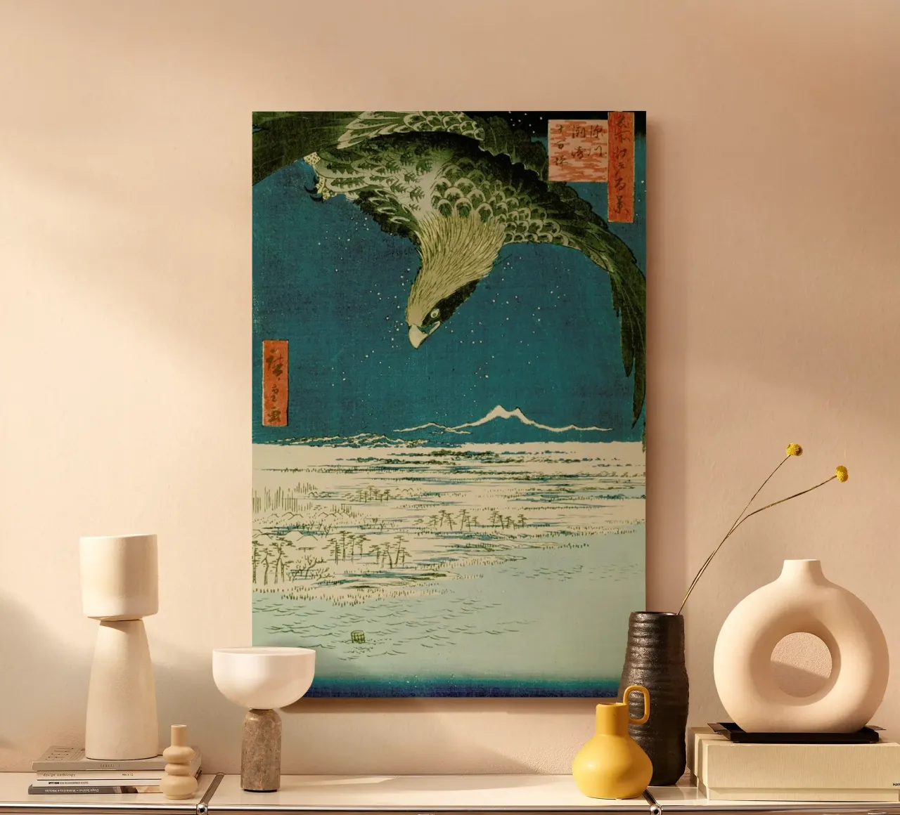 Hiroshige - One Hundred Thousand- Tsubo Plain at Susaki, Fukagawa alluminio dibond da ARTOTHEK