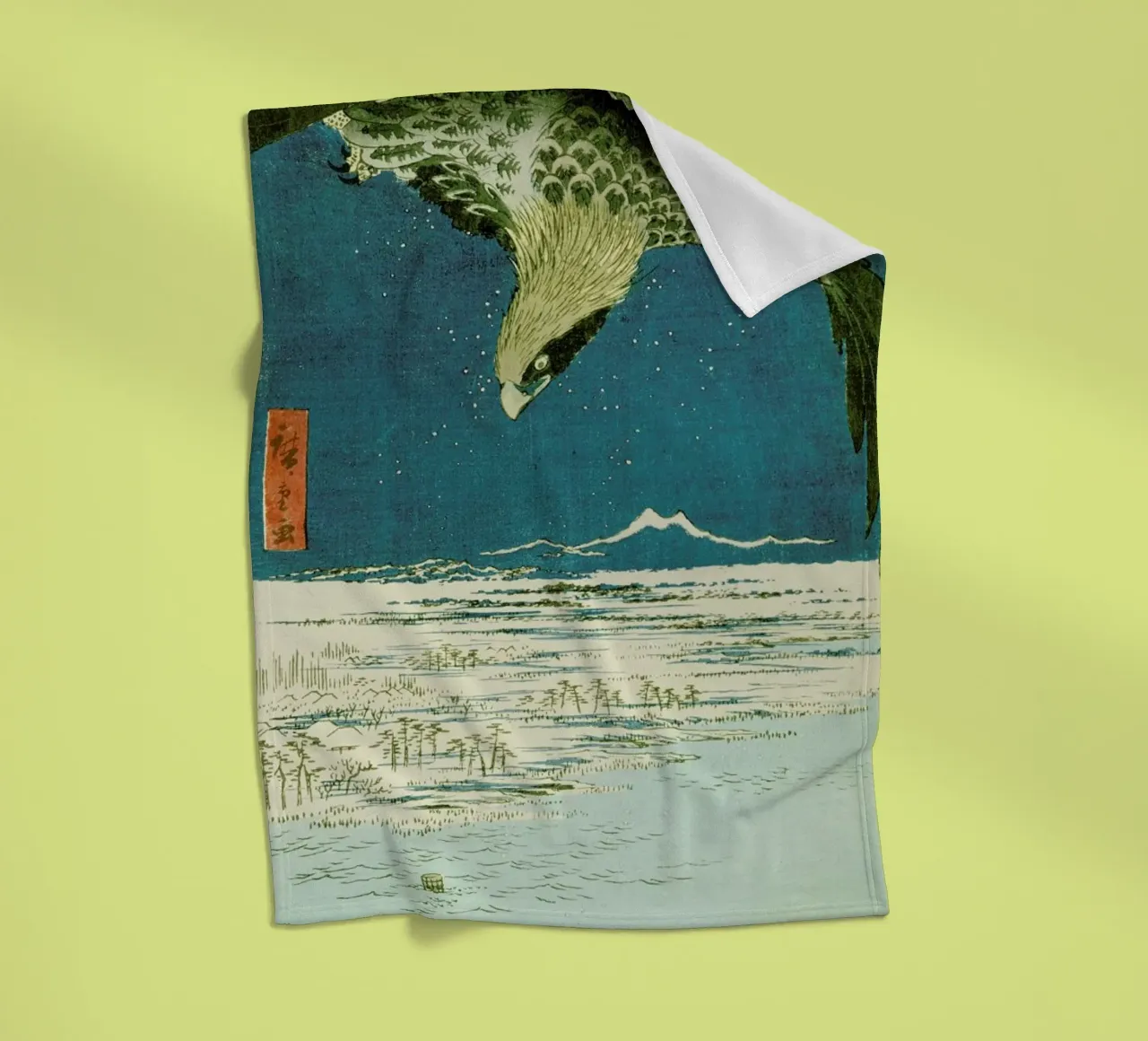 Hiroshige - One Hundred Thousand- Tsubo Plain at Susaki, Fukagawa coperta in pile da ARTOTHEK