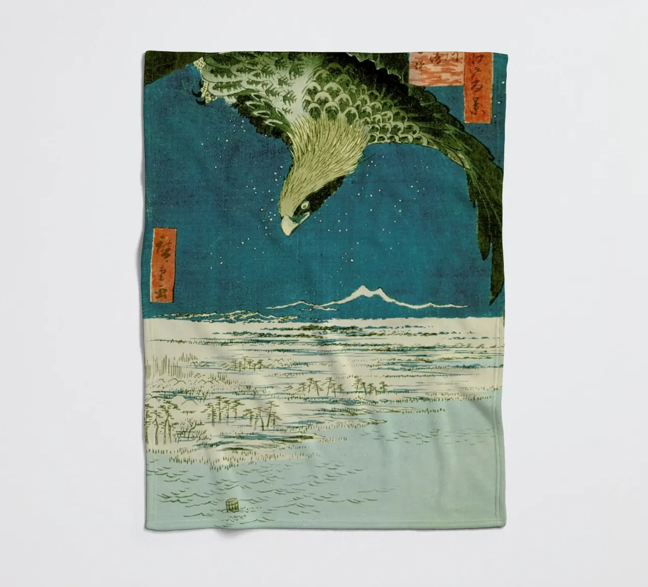Hiroshige - One Hundred Thousand- Tsubo Plain at Susaki, Fukagawa coperta in pile da ARTOTHEK