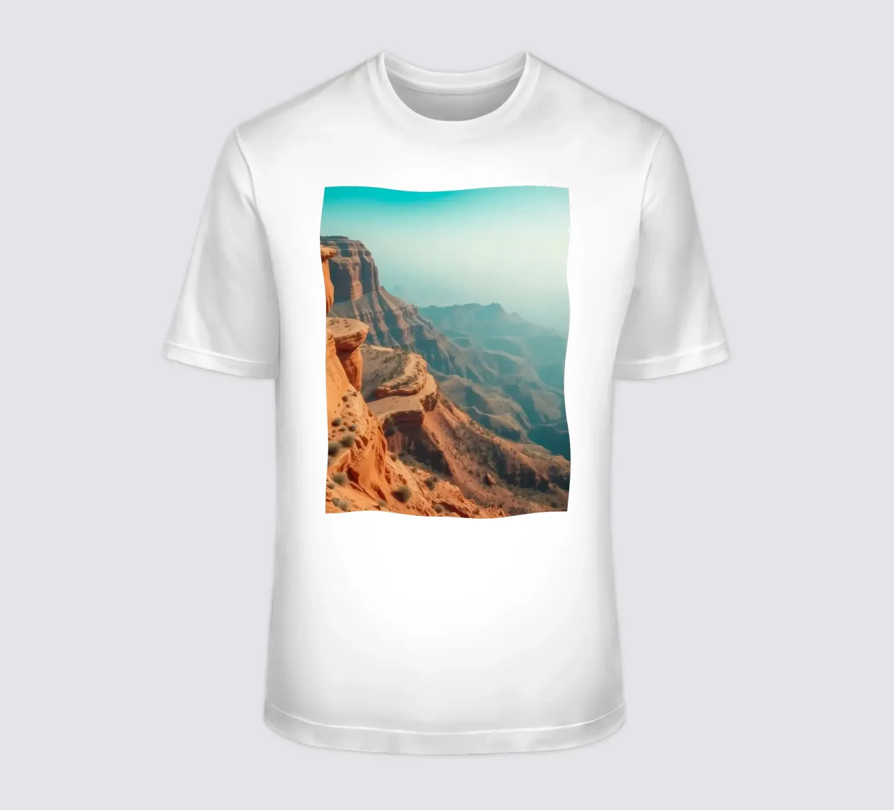 Paesaggio mozzafiato di aspre formazioni rocciose rosse t-shirt da DesignDoodle