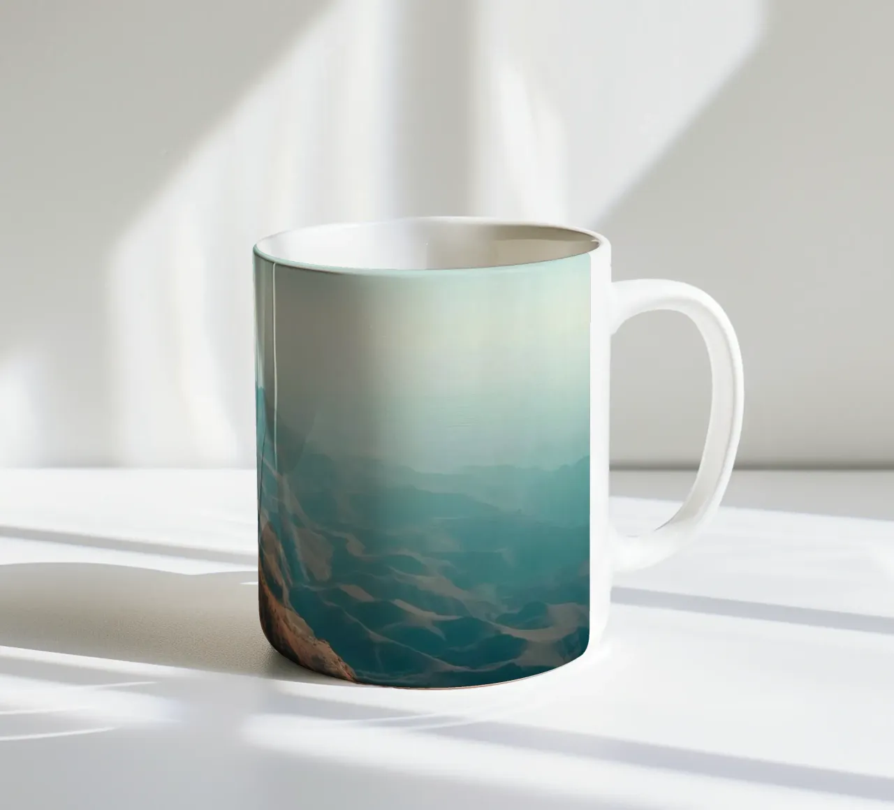 Paesaggio mozzafiato di aspre formazioni rocciose rosse tazza in ceramica da DesignDoodle