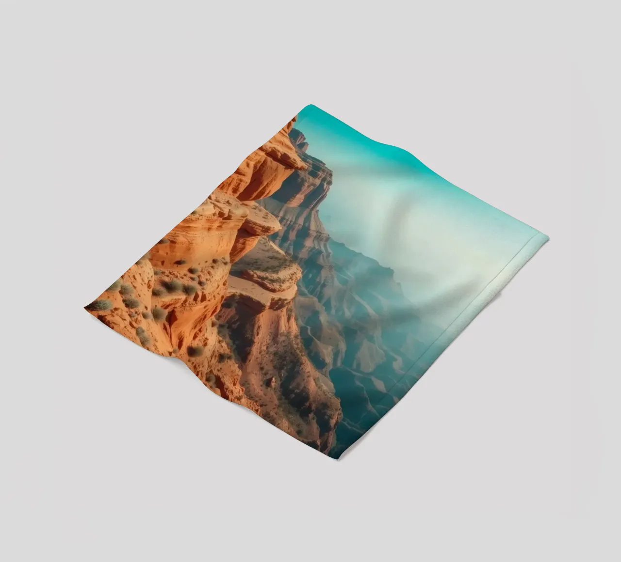Paesaggio mozzafiato di aspre formazioni rocciose rosse coperta in pile da DesignDoodle