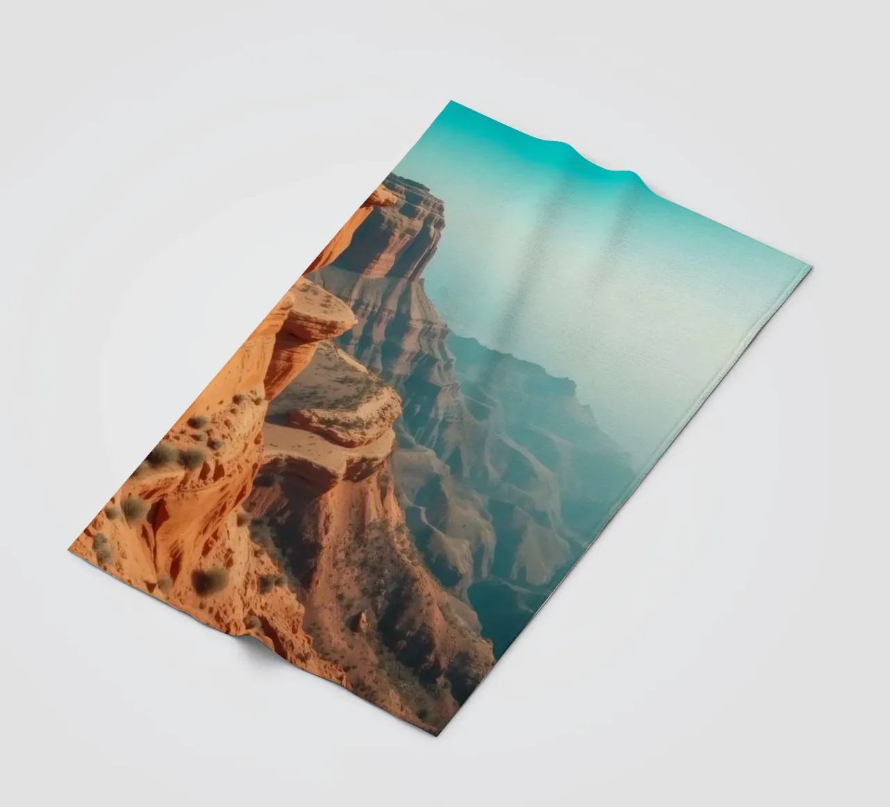 Paesaggio mozzafiato di aspre formazioni rocciose rosse coperta in pile da DesignDoodle