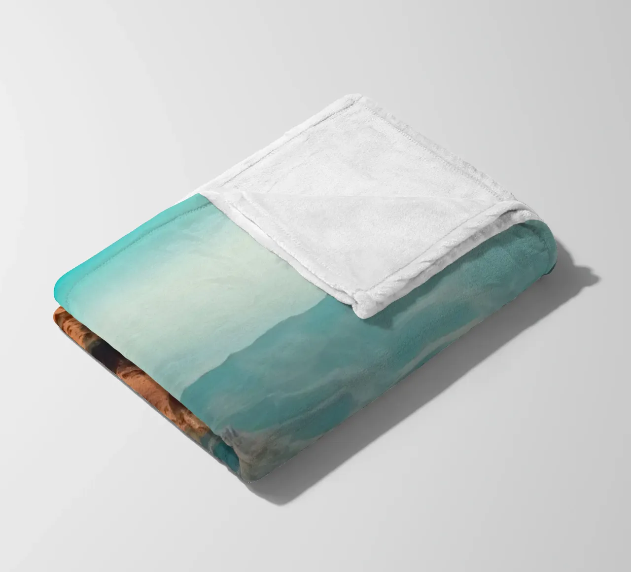 Paesaggio mozzafiato di aspre formazioni rocciose rosse coperta in pile da DesignDoodle