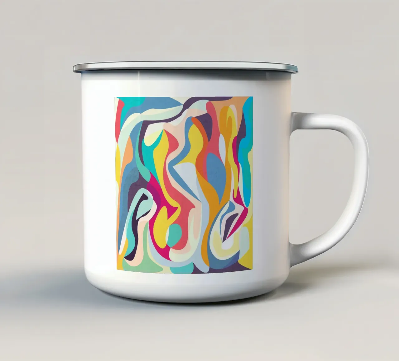 Sogno astratto 07 tazza in smalto da lovely lines