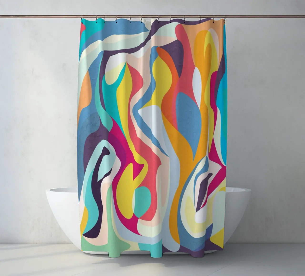Abstracte droom 07 douchegordijn van lovely lines